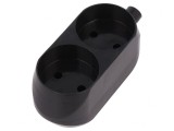 Conector Alimentare AC Mamă Splitter 250VAC 16A Negru
