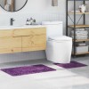 VidaXL Covoraș de baie 2 pcs Violet 50 x 50 cm Polipropilenă