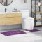 vidaXL Covoraș de baie 2 pcs Violet 50 x 50 cm Polipropilenă