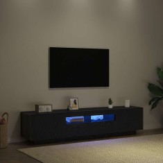Cabinet TV 2 pcs Negru 180 x 35 x 40 cm Lemn compozit foto