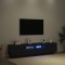 vidaXL Cabinet TV 2 pcs Negru 180 x 35 x 40 cm Lemn compozit 3333062