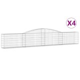 Cumpara ieftin Cosuri gabion arcuite 4 buc, 400x30x60/80 cm, fier galvanizat