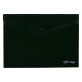 Mapă Documente Office Style, Capsă, Plastic, Negru, 33x24 cm, Oem