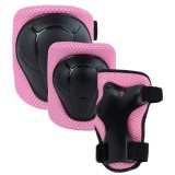 Set de protectie Kidwell Trix, genunchiere, cotiere si palme, marime M, 25-50 kg, Pink