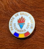 Insigna Parinte de Erou Martir Decembrie 1989