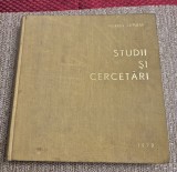 Studii si cercetari Muzeul Satului 1970 Gh. Focsa