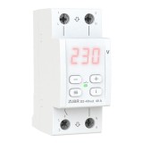 Cumpara ieftin Releu de protectie tensiune monofazat ZUBR, D2-40 RED, 40A, 2P, afisaj LED, montaj DIN
