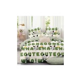 Cumpara ieftin Lenjerie de Pat Bumbac Finet, 1 Persoana , 4 Piese- JOJ309