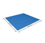 Covor protectie piscina, Polietilena, Albastru, 274x274 cm, Bestway