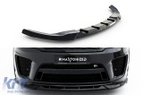 Spoiler Maxton Design potrivit pentru bara frontala SVR de la Land Rover Range Rover Mk2 Facelift 2018-2022, lac negru Performance AutoTuning