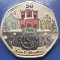 50 pence 2024 Gibraltar, Christmas, Bunc, color, Blister, rara : tiraj 2000 ex.