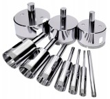 Set 10 carote diamantate, pentru gaurire umeda sau uscata