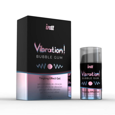 Gel Stimulant Cu Aroma Bubble Gum Vibration, 15 ml foto