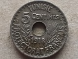 TUNISIA-5 CENTIMES 1918