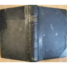 Cercetari critice si filosofice &ndash; H. Sanielevici (1916)