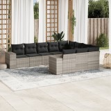 Gossi set canapele de gradina cu perne 10 piese gri deschis poliratan