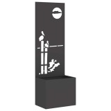 vidaXL Ecran de intimitate pentru grădină Traforaj Negru 50 x 140 cm 876469