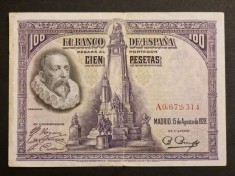 Spania 100 pesetas 1928 VF