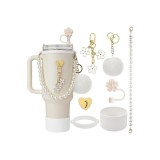 Set accesorii Stanley Cup, cizma din silicon, lanț, cizmă pentru sticlă, breloc, c&acirc;rlig &icirc;n formă de inimă &ndash; Multi