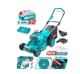 Masina tuns iarba gazon Total TLMLI20186, 40V, 46cm, 60L, Acumulatori 2x20V, Mulcire, Incarcator