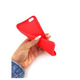 Husa Silicon Matt Huawei P8 Lite, Rosu - Protectie Telefon, Aspect Mat