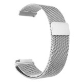 Cumpara ieftin Curea metalica cu prindere magnetica Edman pentru Samsung Gear S3 si telescoape Quick Release incluse in pachet, latime prindere 22mm, Argintie