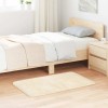 VidaXL Covor shaggy cu pom &icirc;nalt, NAVARRA, crem, 60x100 cm, poliester