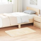 vidaXL Covor shaggy cu pom &icirc;nalt, NAVARRA, crem, 60x100 cm, poliester