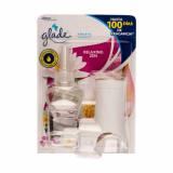 Set Aparat Electric si Odorizant GLADE Relaxing Zen, 20 ml, Set Odorizant Electric de Camera cu Rezerva, Rezerva cu Odorizant Electric de Camera, Set