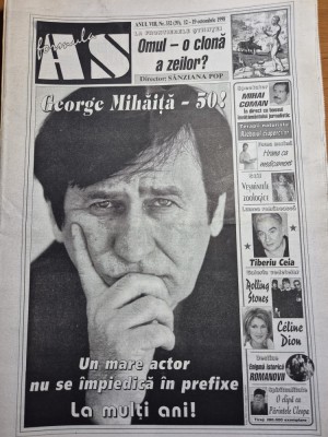 ziarul formula as 12 -19 octombrie 1998 - george mihaita la 50 de ani ,mihai coman, tiberiu ceia foto