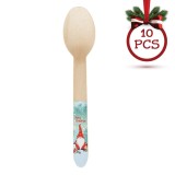Lingurițe Lemn, Gnomes, 16cm, Set 10 Bucăți