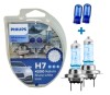 Set becuri halogen H7 + W5W 12V 55W Philips White Vision Ultra 506062 12972WVUSM
