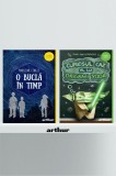 Pachet școlar clasa a III-a(O buclă &icirc;n timp| paperback, Curiosul caz al lui Origami Yoda | paperback) - Madeleine L&rsquo;Engle, Arthur