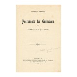 Constanța Marinescu, Postumele lui Eminescu, 1912