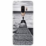 Husa silicon pentru Samsung S9 Plus, Abstract Dock Man Grey