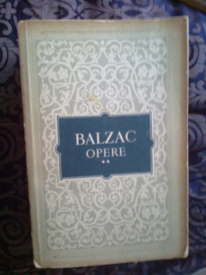 w3 HONORE DE BALZAC - OPERE volumul 2 foto