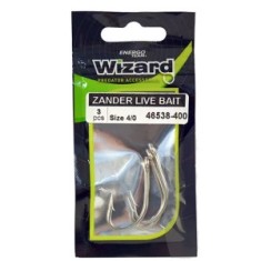Carlige Wizard Zander Live Bait Pro Perch Momeala Vie, Nr.5/0, 3buc/plic foto