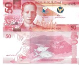 Filipine bancnota 50 Piso 2025 hartie, XF