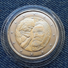#125 - 2 Euro 2017 Franta Auguste Rodin Moneda comemorativa 1917 -2017 / capsula