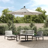 Cumpara ieftin P&acirc;nză de schimb umbrelă de soare, alb nisipiu, 350 cm