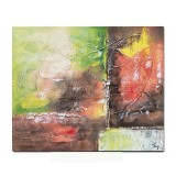 Tablou abstract pictat manual, Fantezie in abstract 5, 60x50cm ulei pe panza in relief efect 3D, gata de agatat pe perete