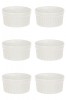 Set boluri, 6 piese, 175 ml, Ceramica, Ecru