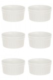 Set boluri, 6 piese, 350 ml, Ceramica, Ecru