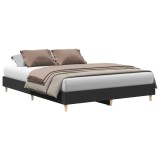 Cumpara ieftin Cadru de pat fara saltea, negru, 150x200 cm, lemn prelucrat