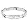 Bratara Barbati Otel Inoxidabil Argintiu 316L Chirurgicala 21cm x 1cm - Bratara inox unisex, stil elegant
