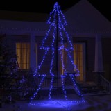 vidaXL Brad Crăciun conic 360 LED-uri, 143x250 cm, interior &amp; exterior