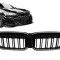 Grile Centrale cu LED BMW 3 Series G20 Sedan G21 Touring (2019-2022 ) Negru Lucios luminate Performance AutoTuning