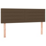 Cumpara ieftin Tablii de pat, maro inchis, 144x5x78/88 cm, textil