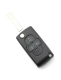 Carcasa tip cheie briceag cu 4 butoane, fara suport baterie, lama tip HU83-SH4 pentru Citroen/Peugeot