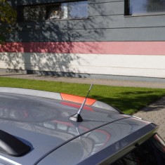 Antena Auto Exterior Cromata 15.8 Cm Cu 3 Adaptoare (4-5-6Mm)